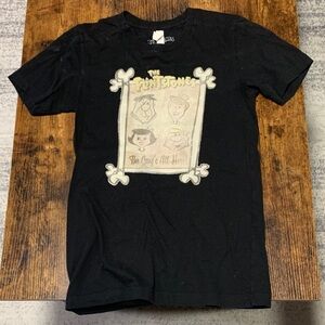 The Flintstones Women's Black Graphic Tee